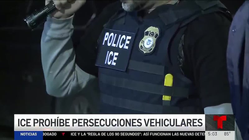 ICE prohíbe persecuciones vehiculares a alta velocidad